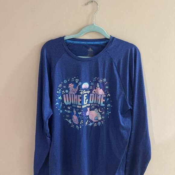 Disney Tops - runDisney 2022 Wine & Dine Half Marathon Weekend Long Sleeve Tech Shirt